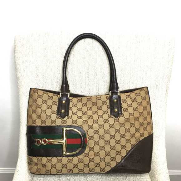 Authentic Gucci Horsebit tote bag - Picture 2 of 15
